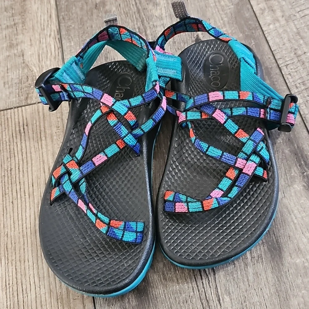 Chaco Kids' ZX/1 EcoTread Sandals in the 'Break Teal' colorway